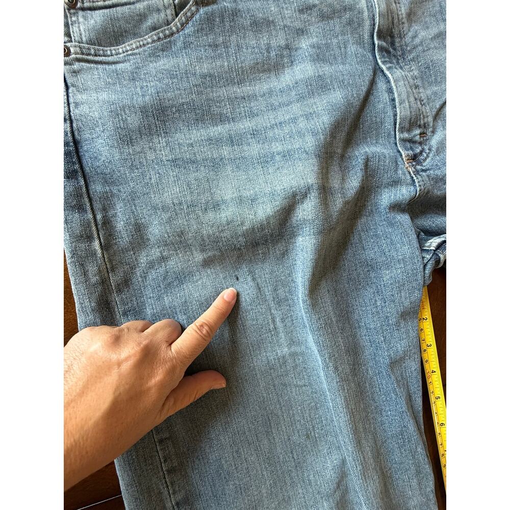 Wrangler Mens Relaxed Fit Comfort Flex Waist Jeans 42X32 Blue Denim Straight Leg - Picture 5 of 10